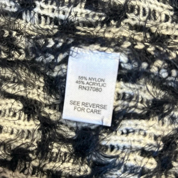 Cato Black/Beige Sleeveless Cardigan - Picture 4 of 7